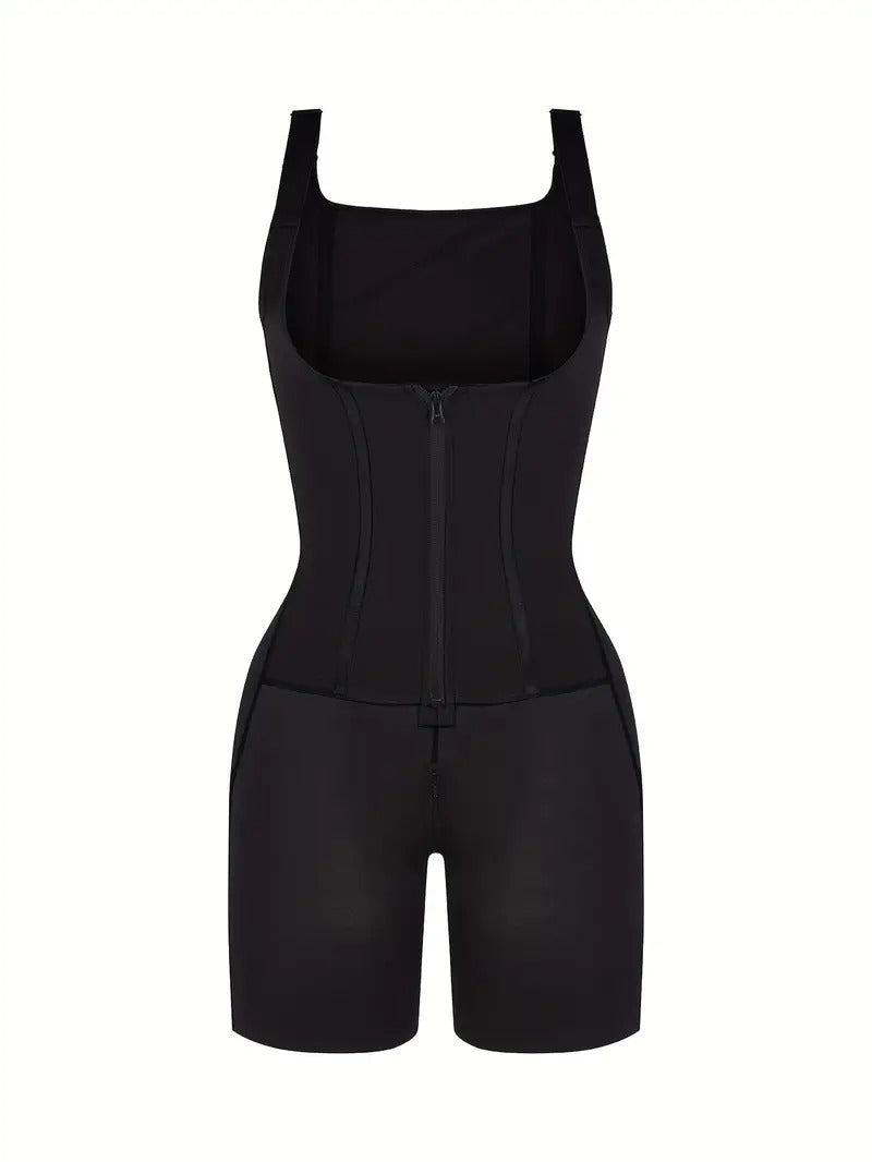 Shapewear for Women Tummy Control Full Shapewear Butt Lifter with Zipper Crotch