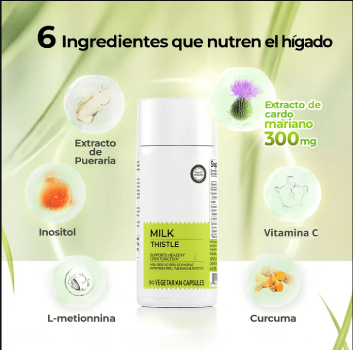 OXYFUEL Cardo Mariano | Detox Hepático & Limpieza de Colon
