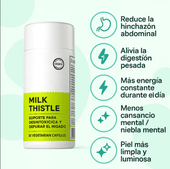 OXYFUEL Cardo Mariano | Detox Hepático & Limpieza de Colon