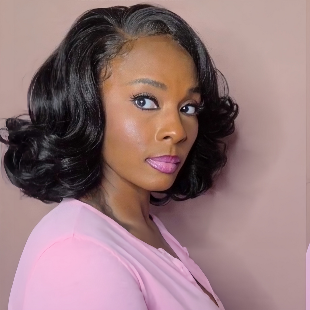 Lace Front Wig Curls Edges Y Part Kinky Barrel Curl 12